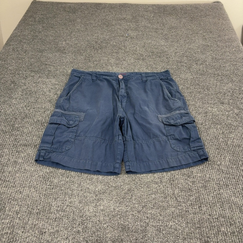 Osklen Cargo Shorts Mens 32 Blue Cotton Utility Rio de Janeiro Brazil Casual